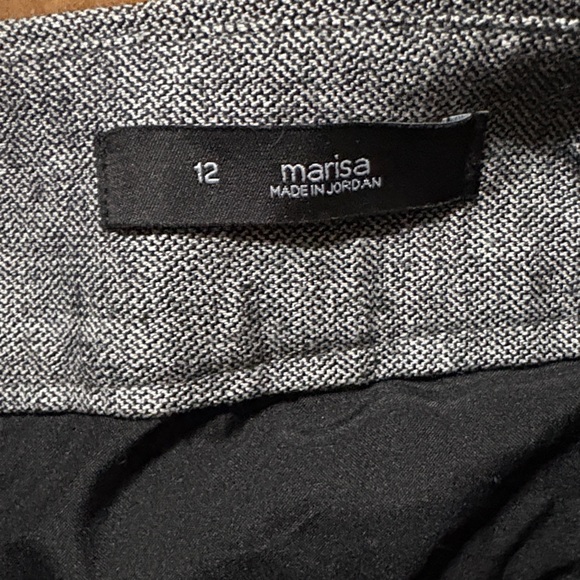 LOFT Charcoal Tie-Waist Women's Trousers - Picture 2 of 5